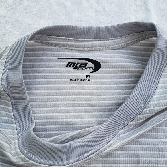 MTA Sport Mens Athletic Shirt - Grey - Size Medium (M) - Picture 5 of 8